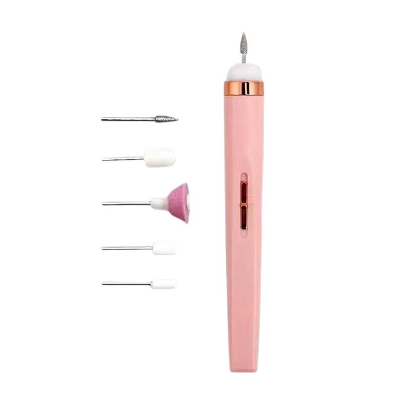 5-in-1 Electric Nail Grinding Pen with Light, Nail Polishing and Polishing Device, Rechargeable, High-Gloss Electric Nail Polisher